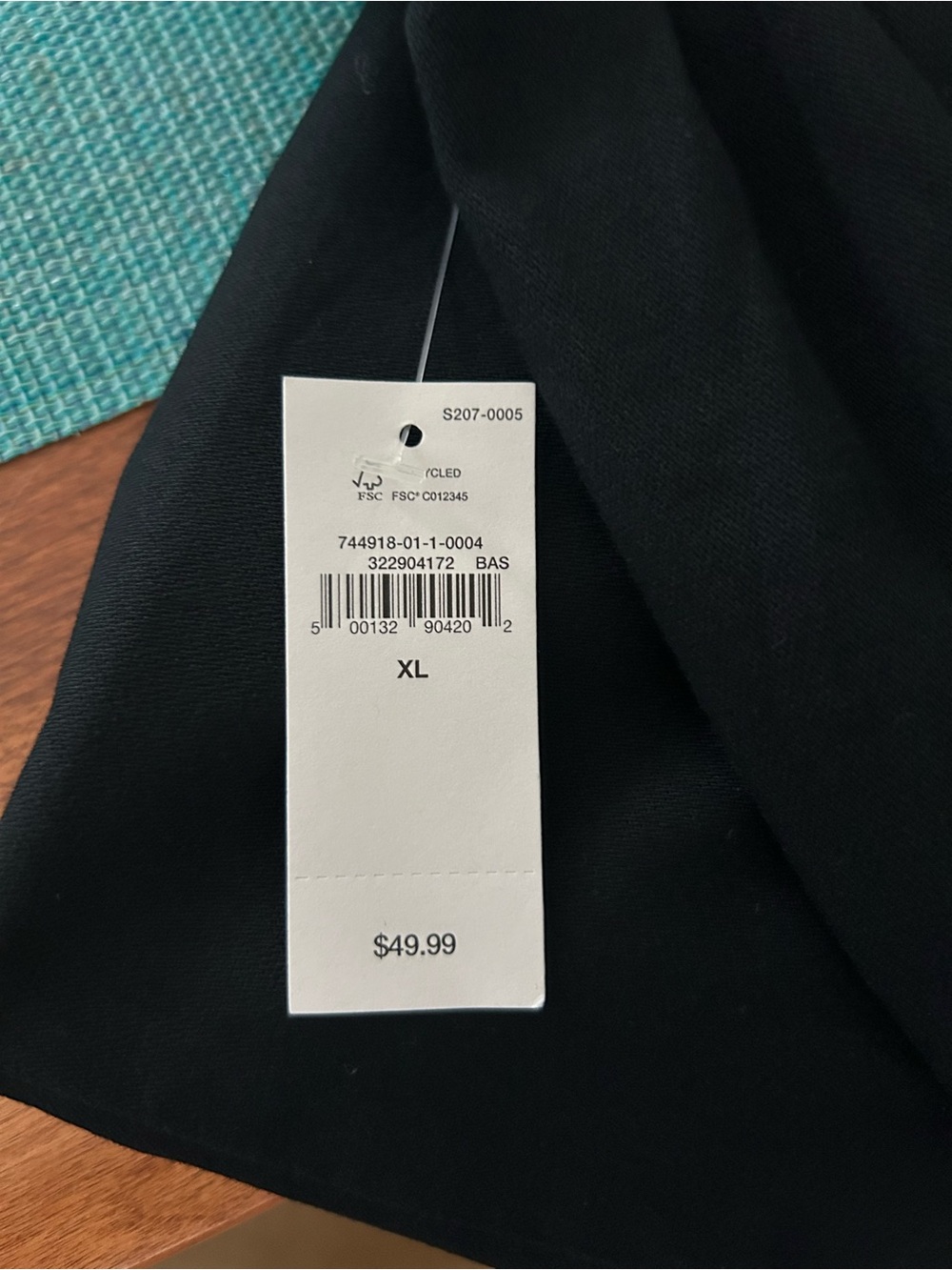 NWT GAP Women’s Black Mid Rise Twill Easy Pant Drawstring Waistband - Picture 7 of 12